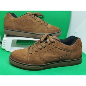 Vintage 1995 éS Square One Skateboarding Brown Suede Leather Shoes Size 9 Rare
